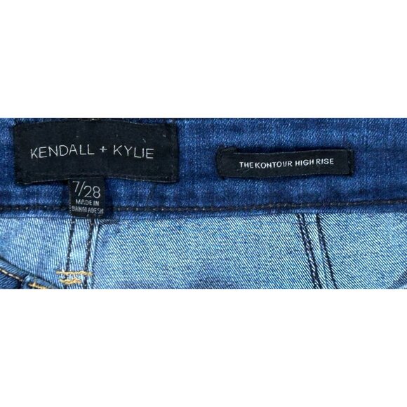 Kendall & Kylie The Kontour High Rise Jeans in Far and Away Wash Size 7/28 - Picture 7 of 9